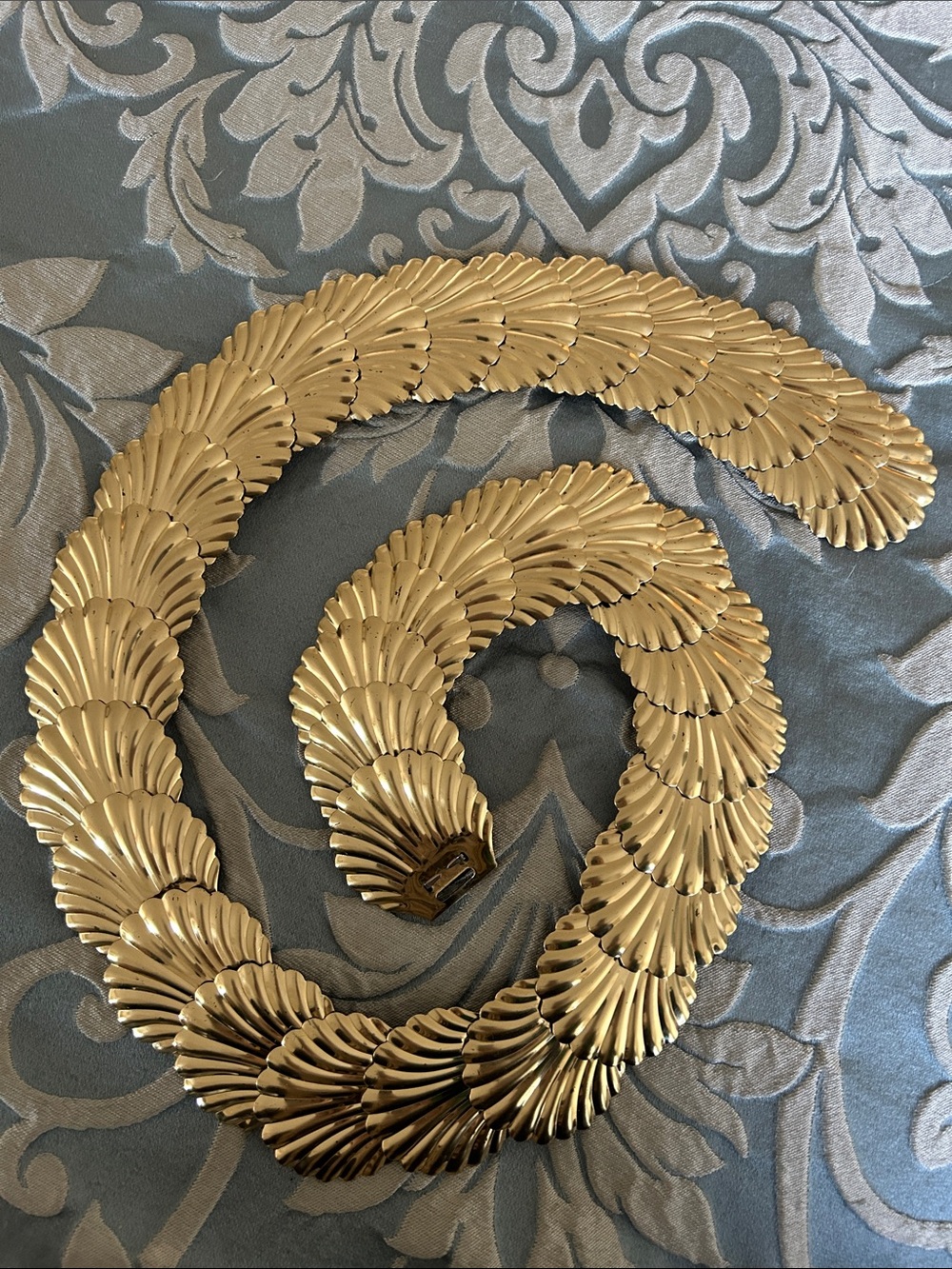 Gold Shell-Style Statement Belt - Women Accessories